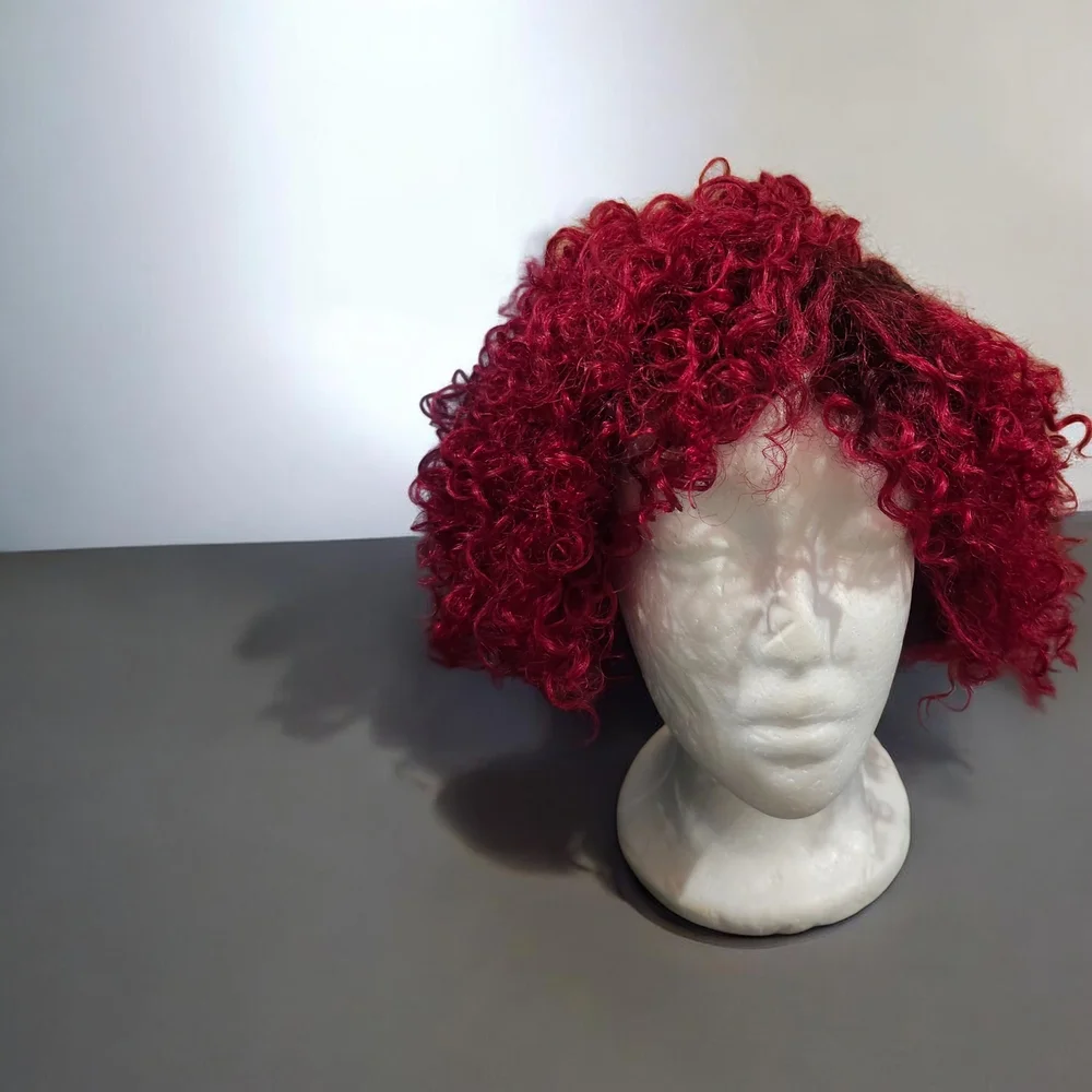 Green Wig HH Jerry 8" - Burgundy - Picture 2 of 3